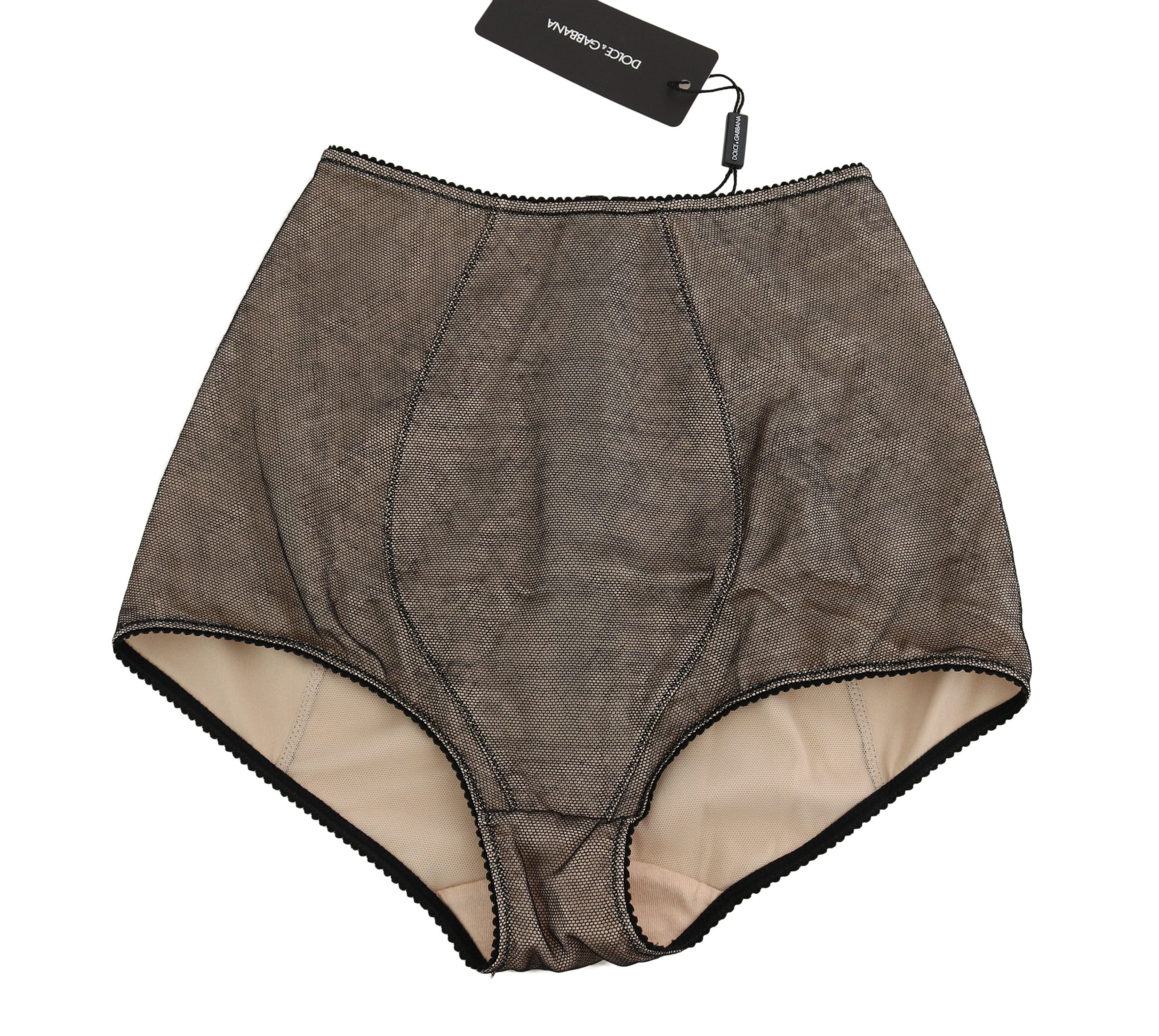 Bottoms Underwear Beige With Black Net - it-xs