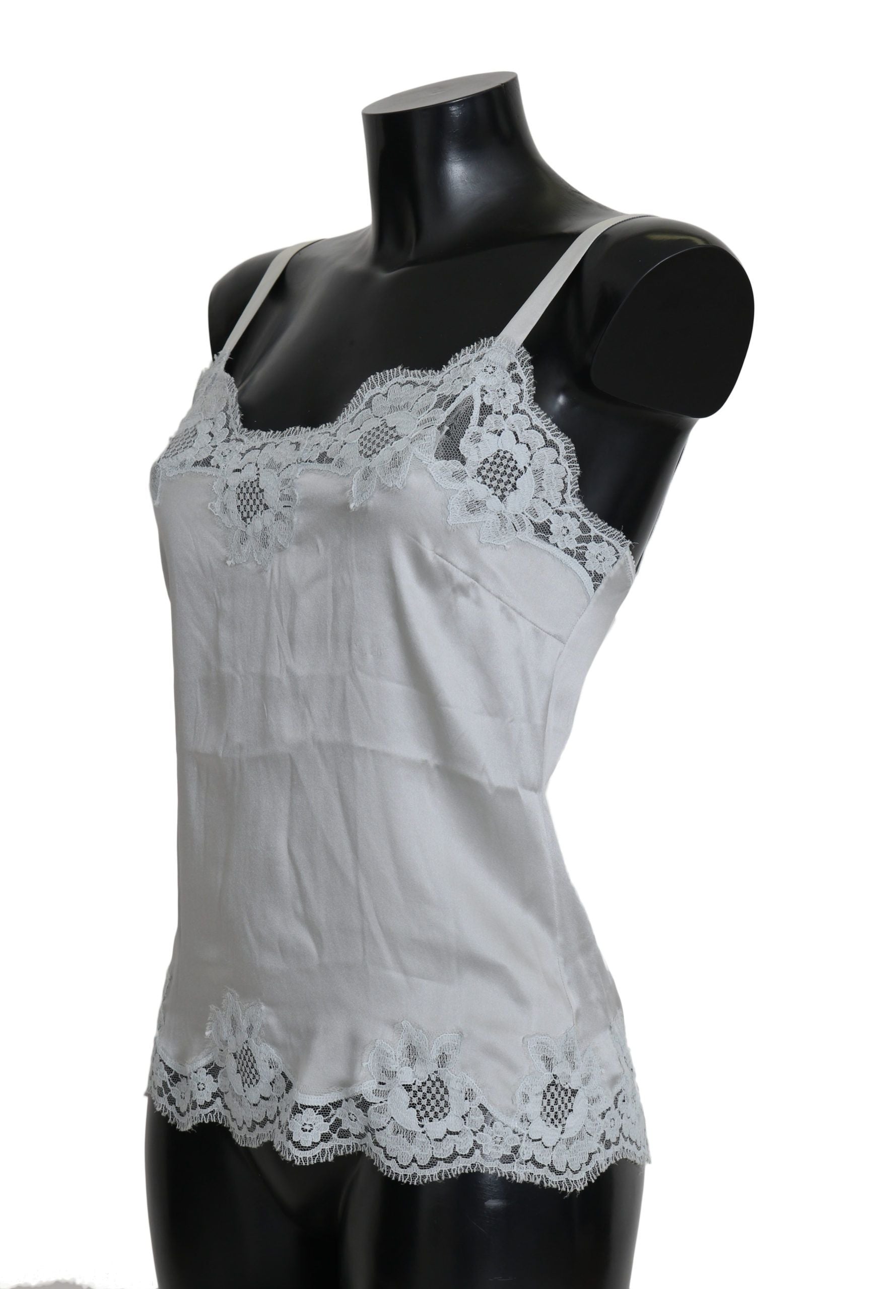 Green Silk Lace Dress Chemisole Lingerie - it-xs