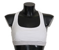 White Cotton Sport Stretch Bra Underwear - it3-m