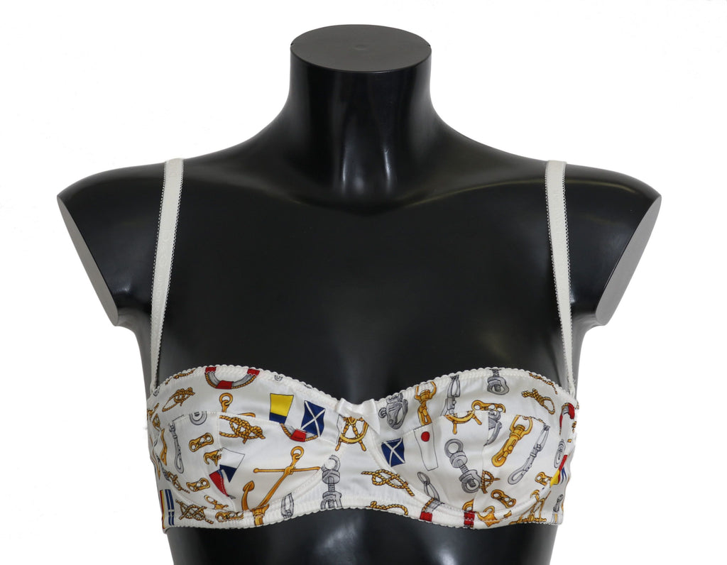 White Balconcino Sailor Print Underwear - it2-s