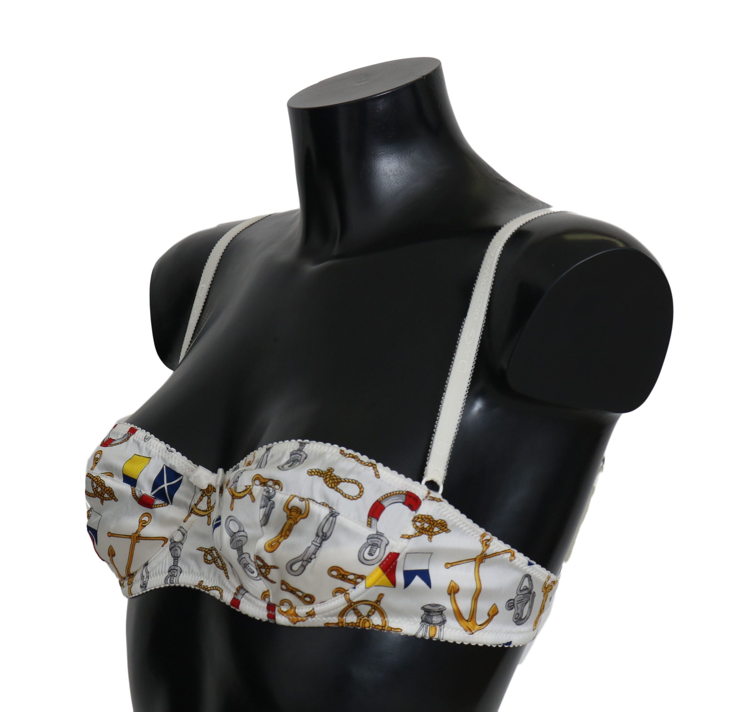 White Balconcino Sailor Print Underwear - it2-s