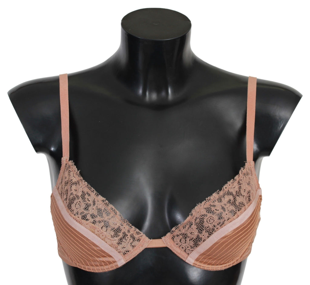 Nude Lace Push Up Silk Underwear - it2-s