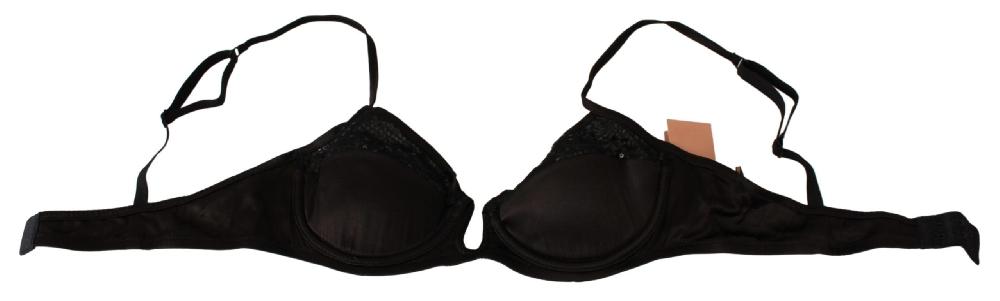 Brown Sequined Balconcino Bra Underwear - it2-s
