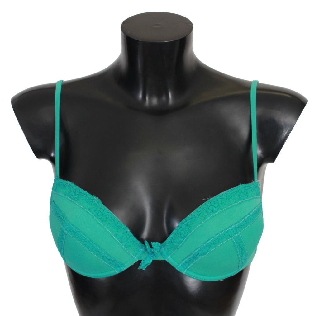 Green Push Up Bra 100% Cotton Underwear - it2-s