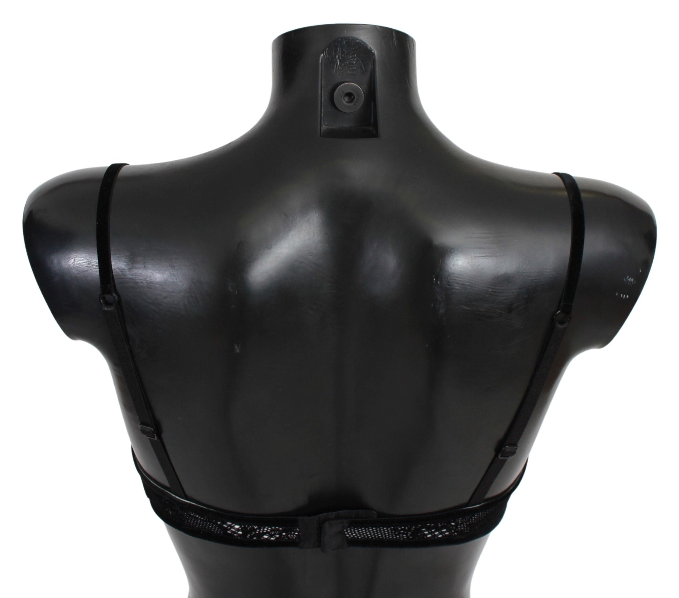 Black Mesh Balconcino Bra Nylon  Underwear - it2-s