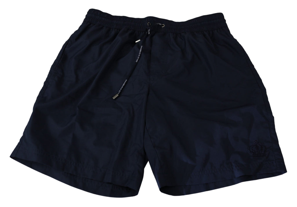 Blue Beachwear Shorts Mens Boxer Swimshorts - it3-xs