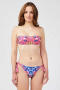Fuchsia Polyester Swimwear - s