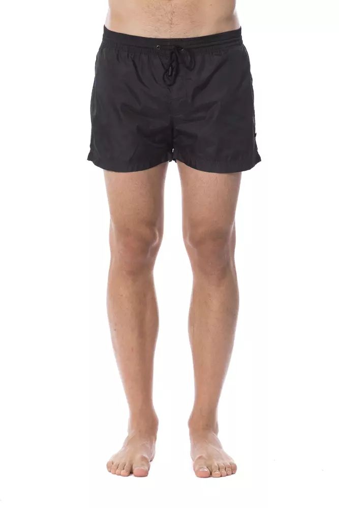 Black Polyester Swimwear - it50-l