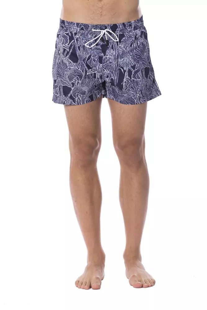 Blue Polyester Swimwear - it52-l