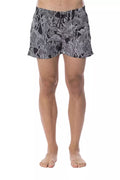 Black/White Polyester Swimwear - it56-xxl