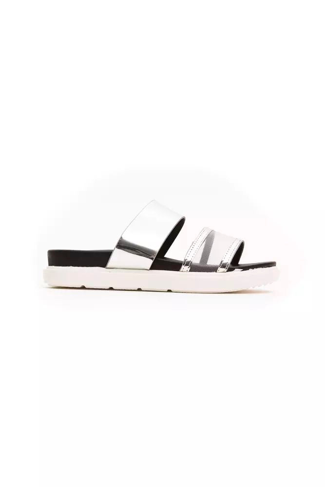 Sandalo in materiale esterno argento - EU36/US6