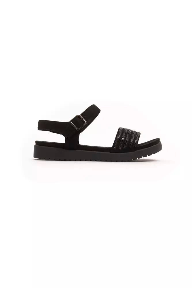 Sandalo in materiale esterno nero - EU39/US9