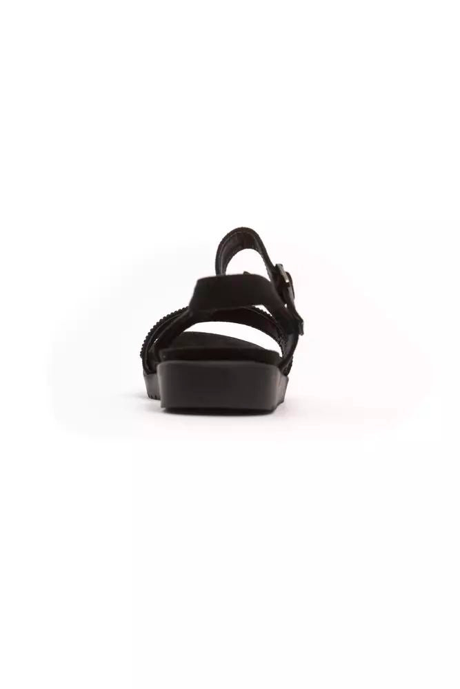 Sandalo in materiale esterno nero - EU41/US11