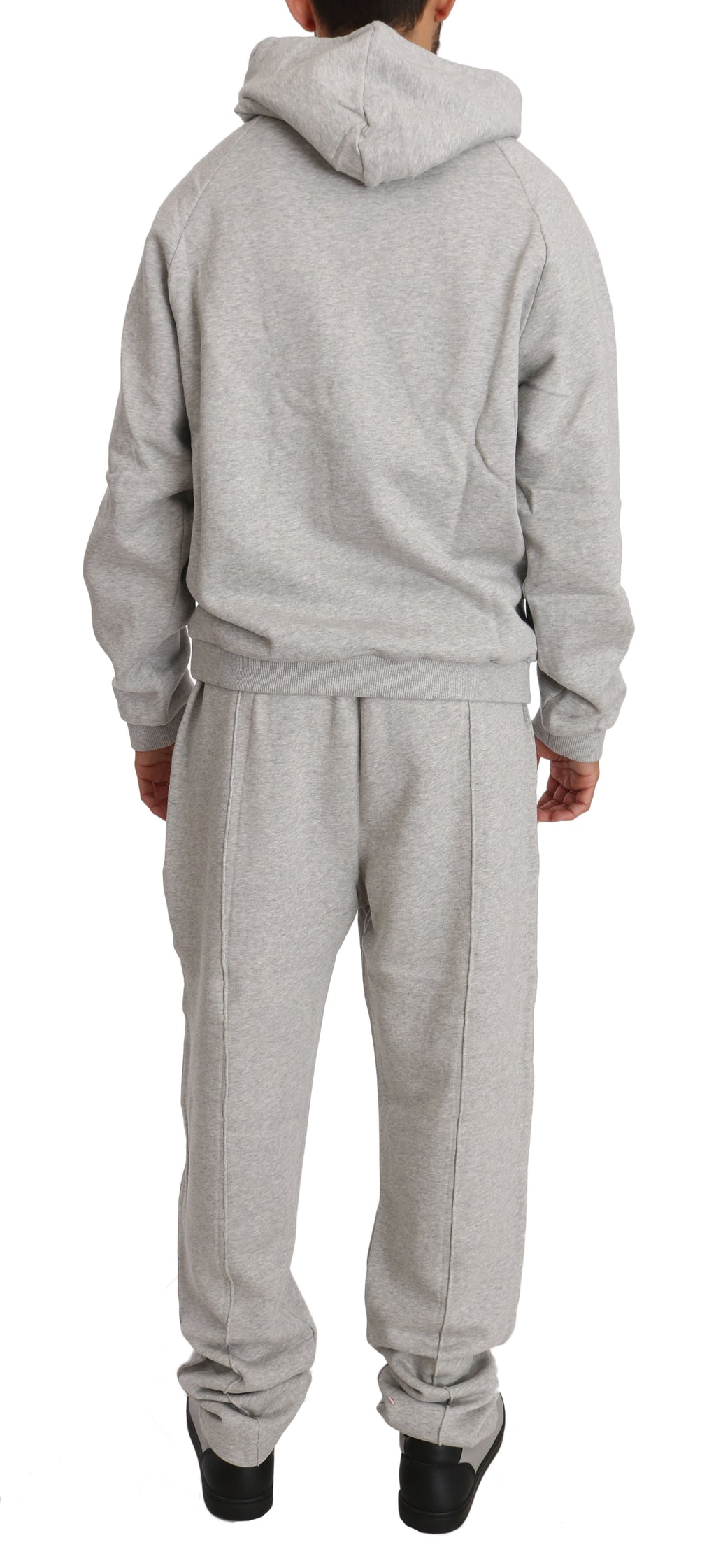 Gray Cotton Sweater Pants Tracksuit  Set - 3xl