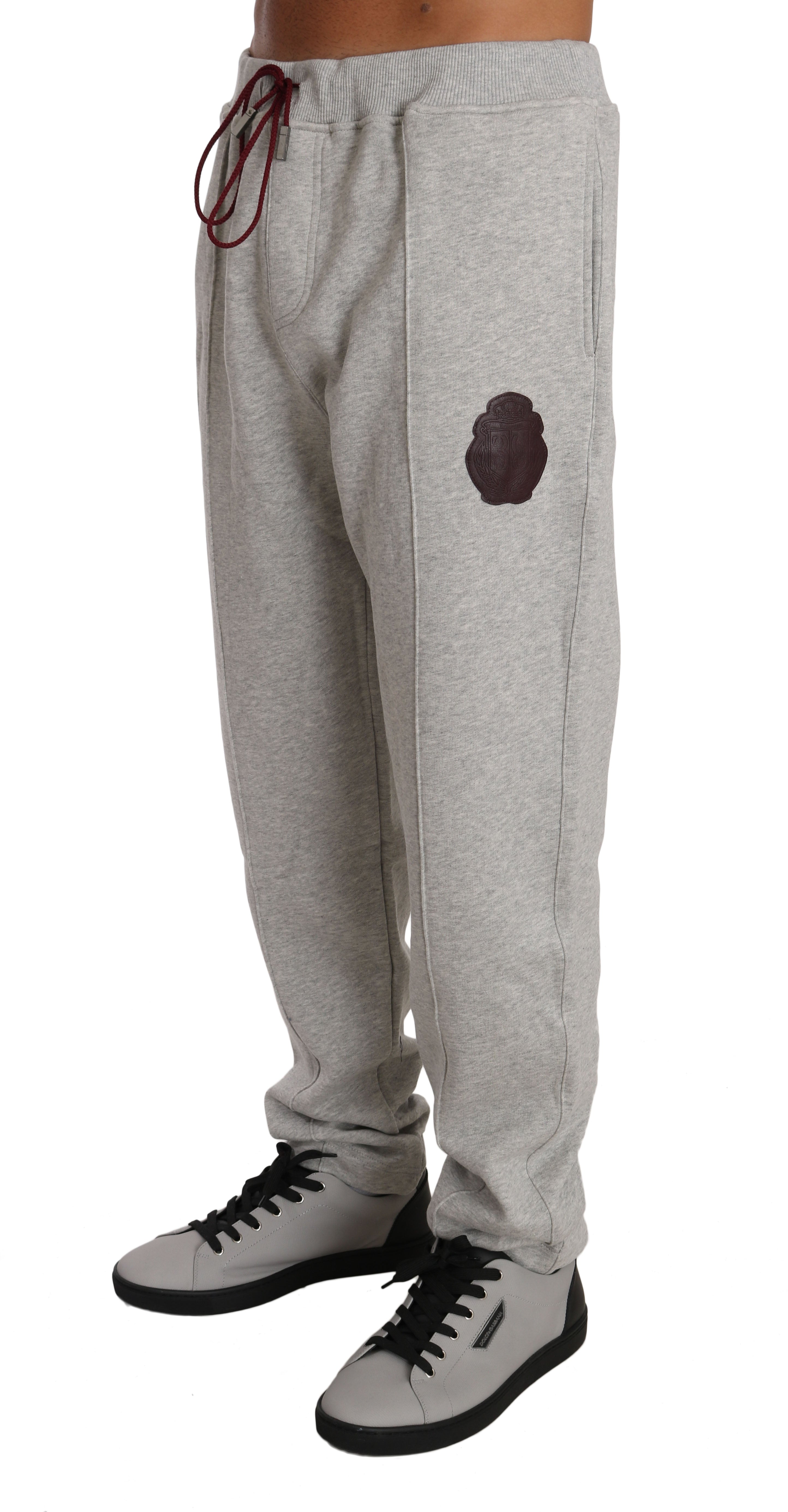 Gray Cotton Sweater Pants Tracksuit - 3xl
