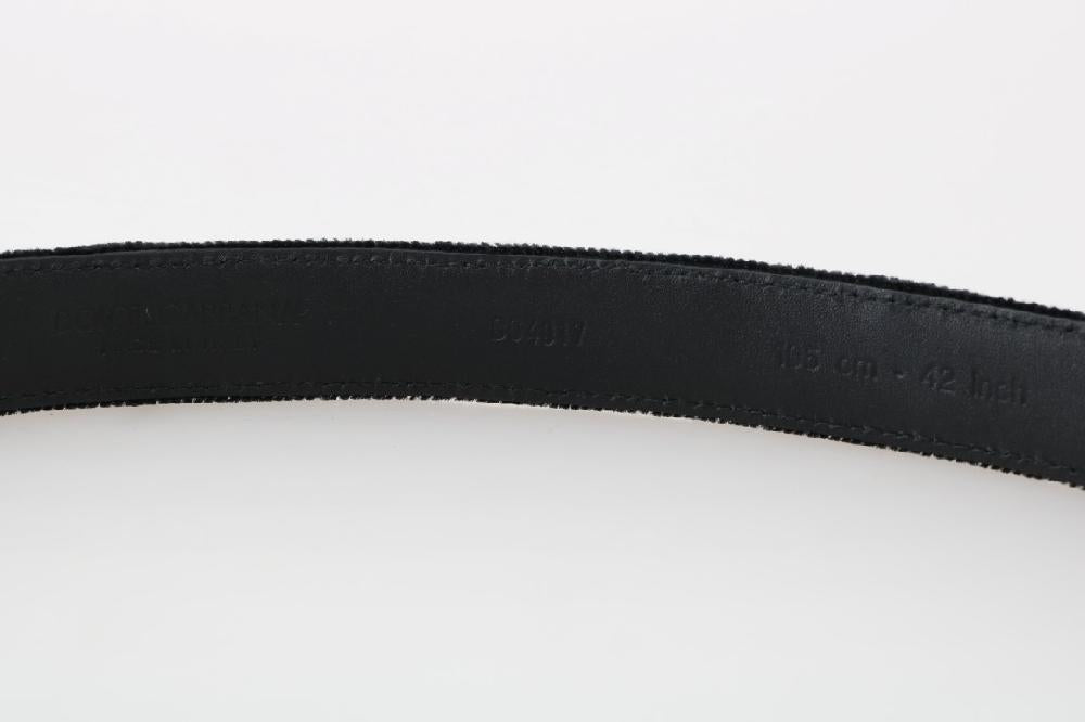 Black Cotton Royal Bee Embroidery Belt - 80-cm-32-inches
