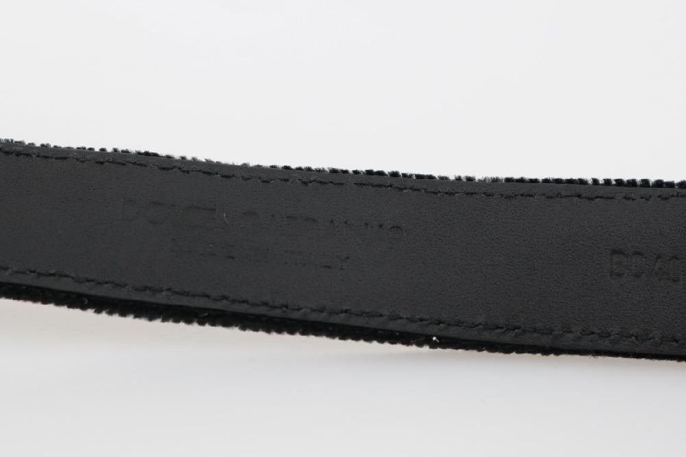 Black Cotton Royal Bee Embroidery Belt - 80-cm-32-inches