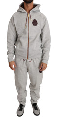 Gray Cotton Sweater Pants Tracksuit - 3xl