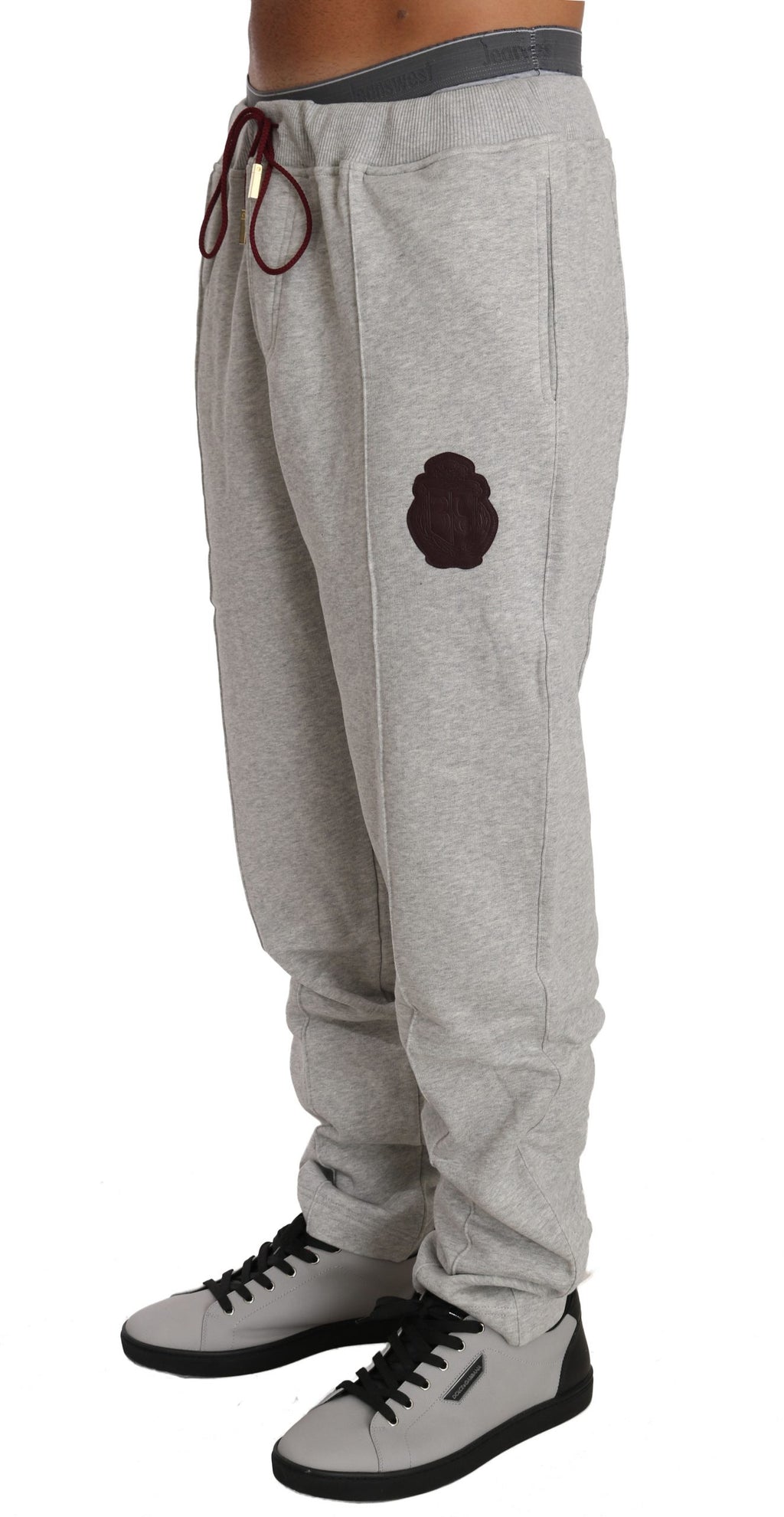 Gray Cotton Sweater Pants Tracksuit - 3xl