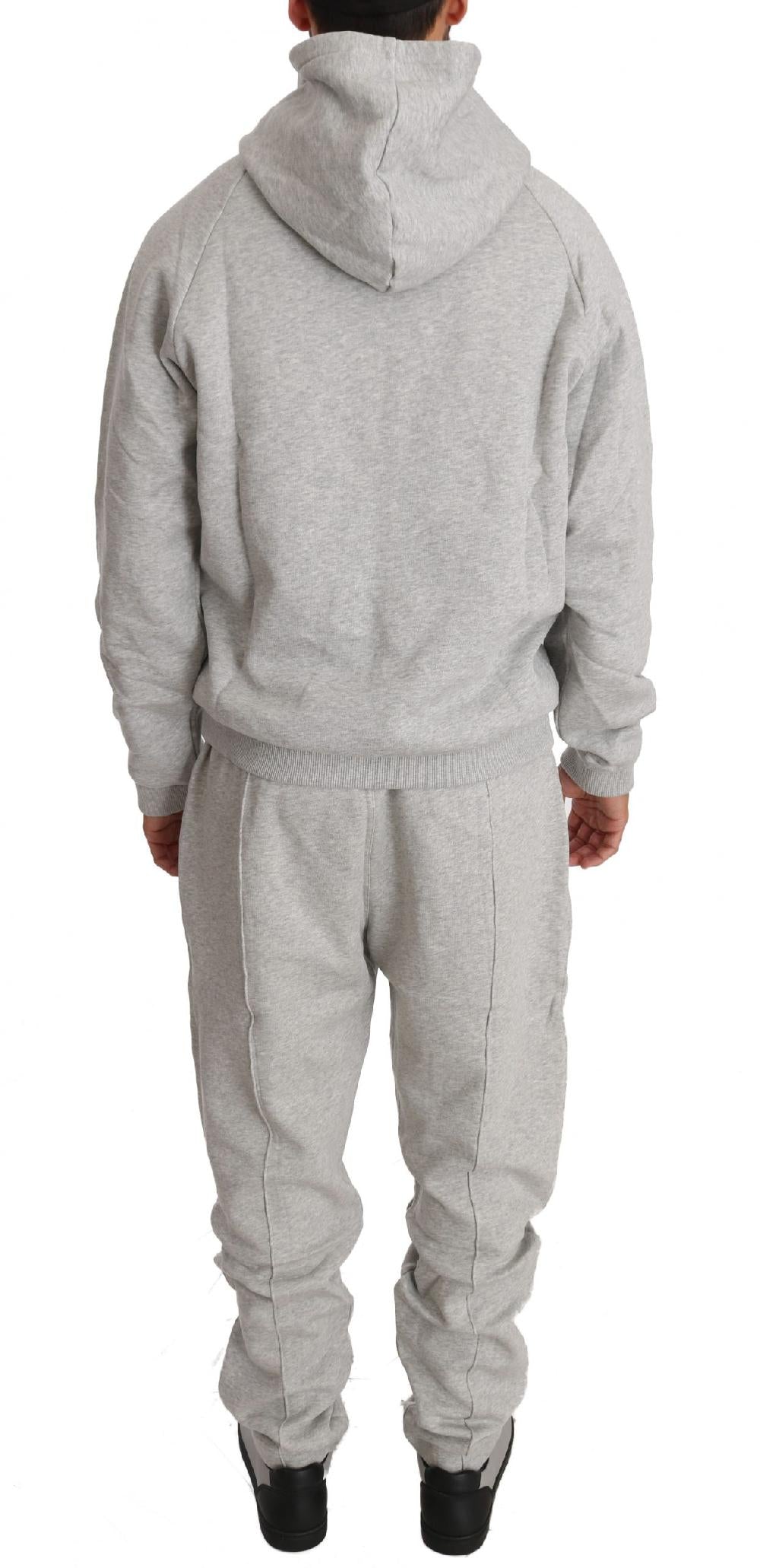 Gray Cotton Sweater Pants Tracksuit - 3xl
