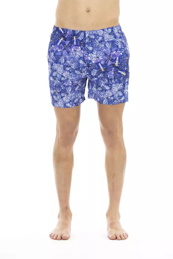 Light Blue Polyester Swimwear - xl