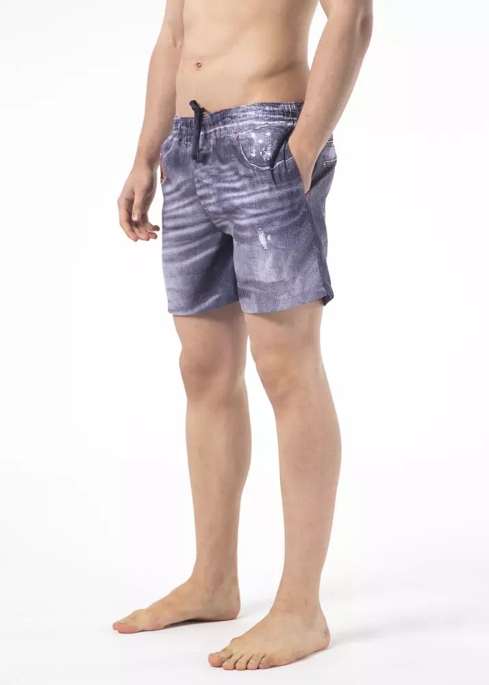 Blue Polyester Swimwear - m