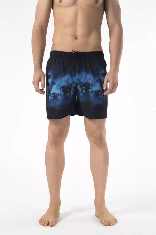 Black Polyester Swimwear - l