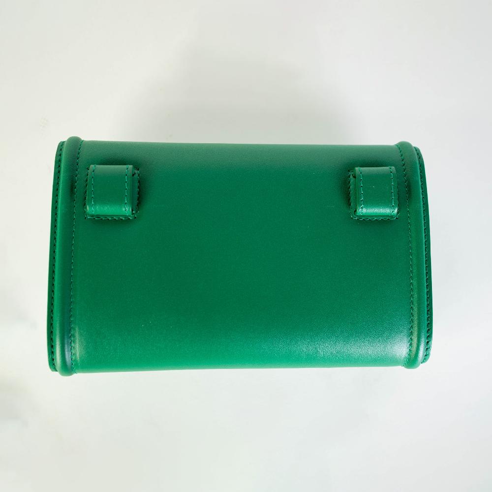 Green Leather Devotion Clutch - women