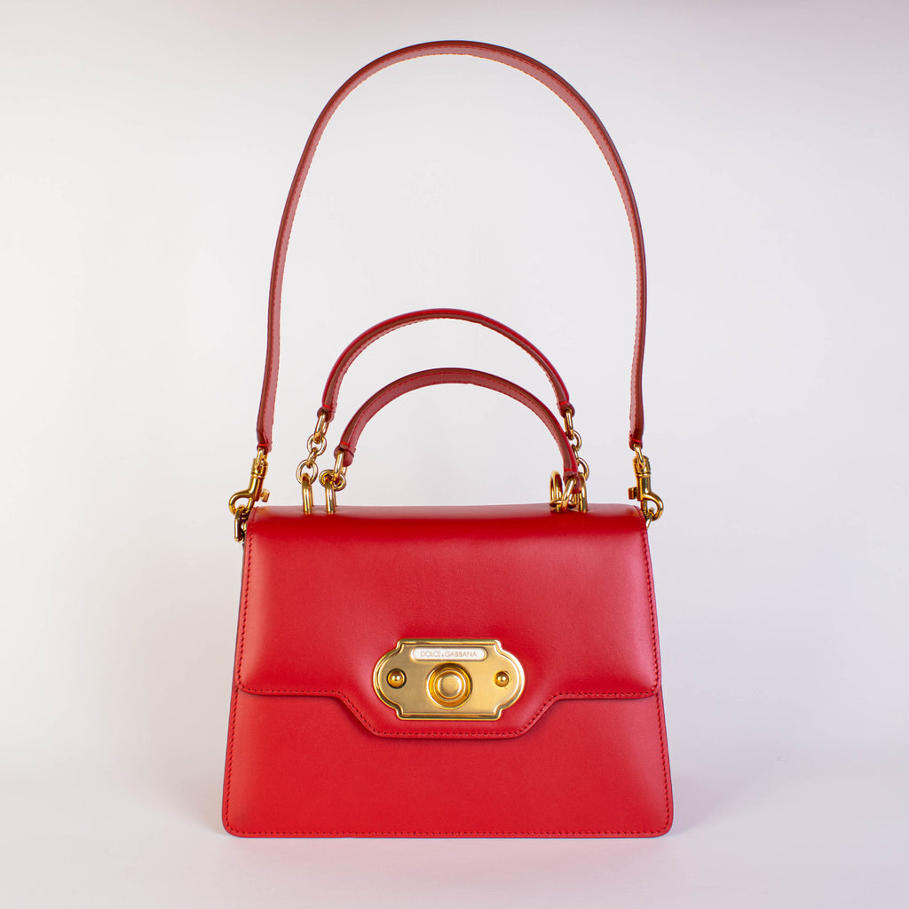 Red Leather Welcome Handbag - women