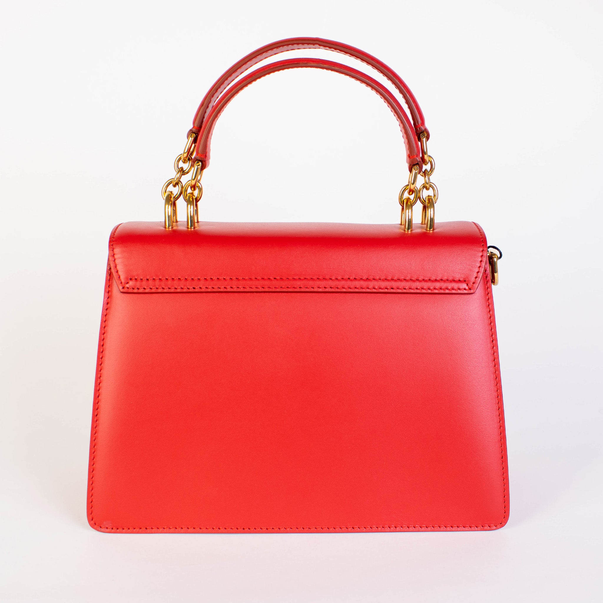 Red Leather Welcome Handbag - women