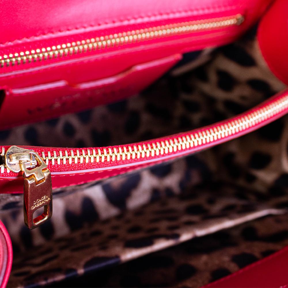 Red Leather Welcome Handbag - women