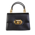 Black Leather Welcome Handbag - women
