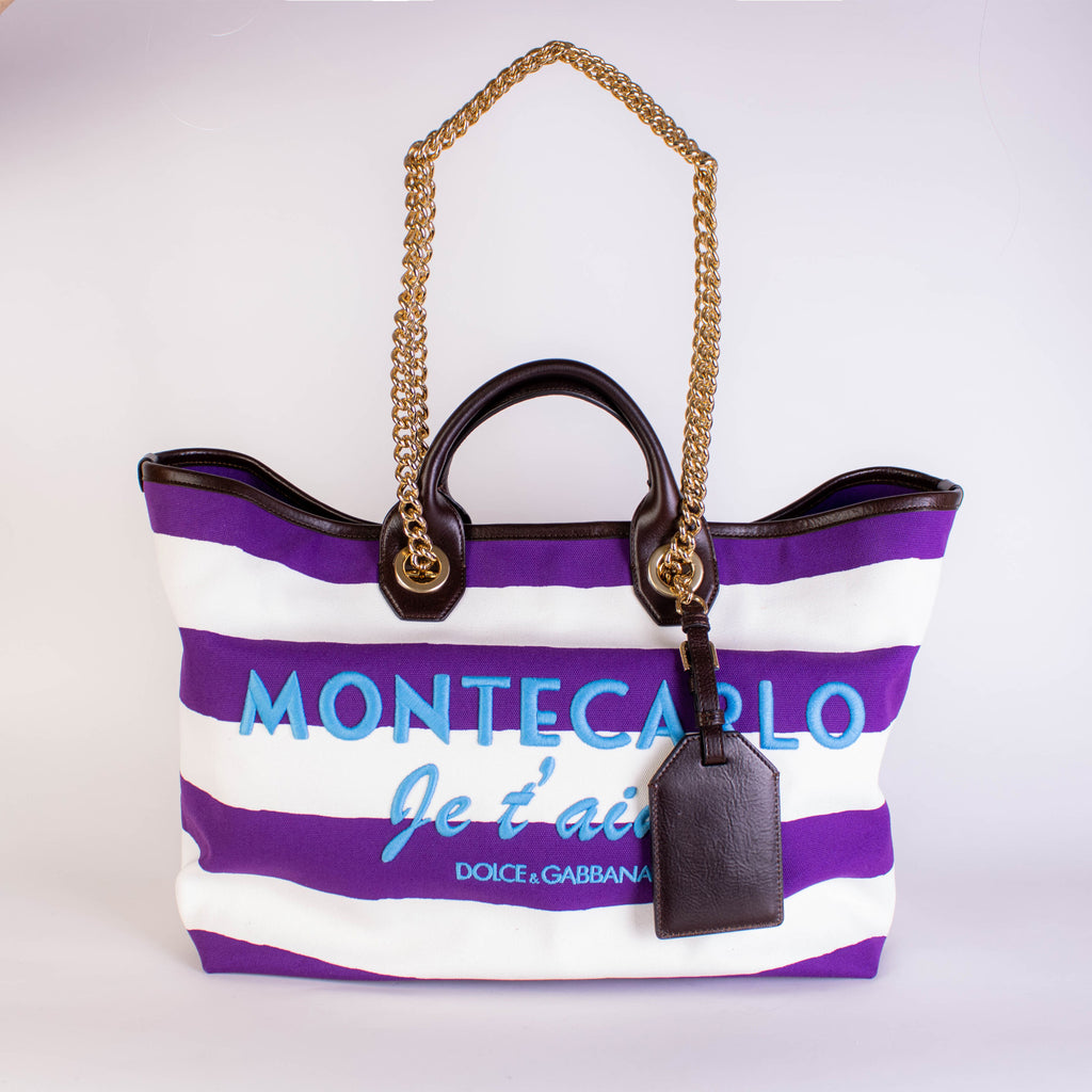 Striped Montecarlo Beach Bag - n-a