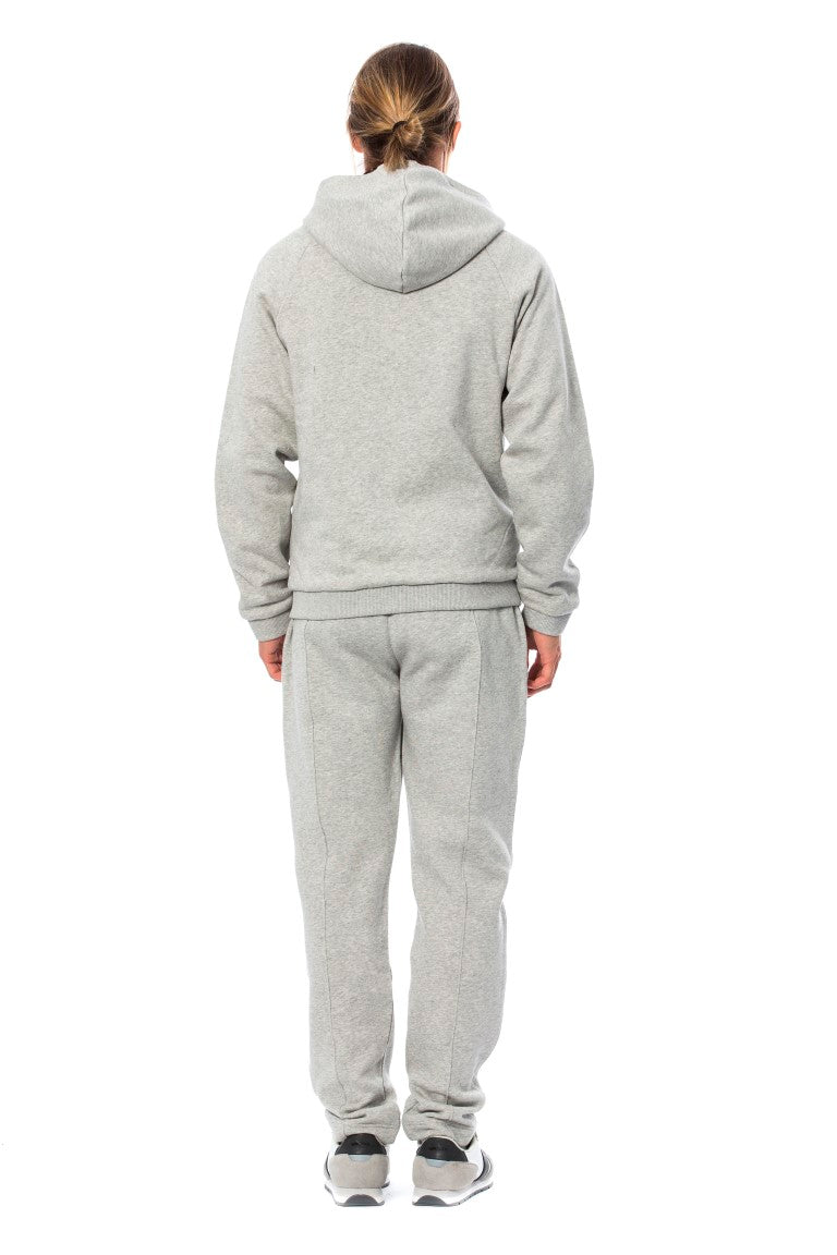 Gray Cotton Hooded Sweatsuit - 4xl
