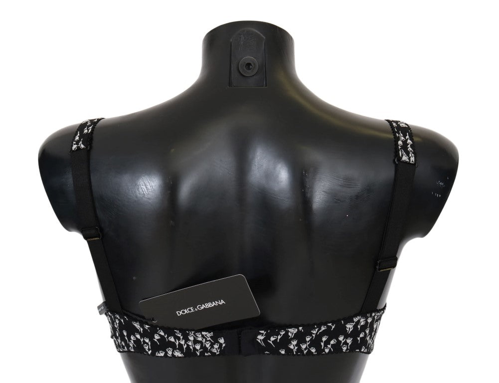 Black Silk White Lace Stretch Underwear Bra - it2-s