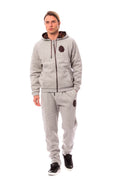 Gray Cotton Hooded Sweatsuit - 3xl
