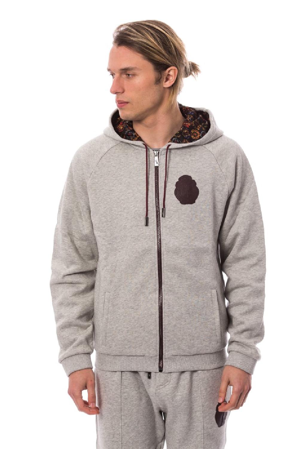 Gray Cotton Hooded Sweatsuit - 3xl