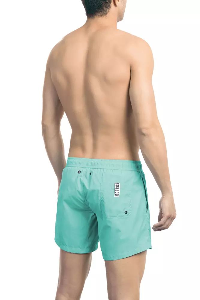 Light Blue Polyamide Swimwear - l