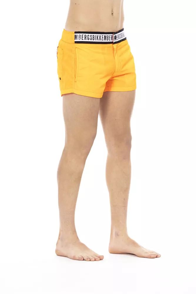Orange Polyamide Swimwear - l