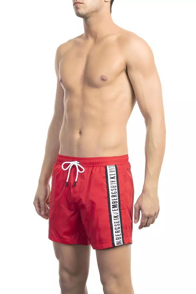 Red Polyamide Swimwear - xl