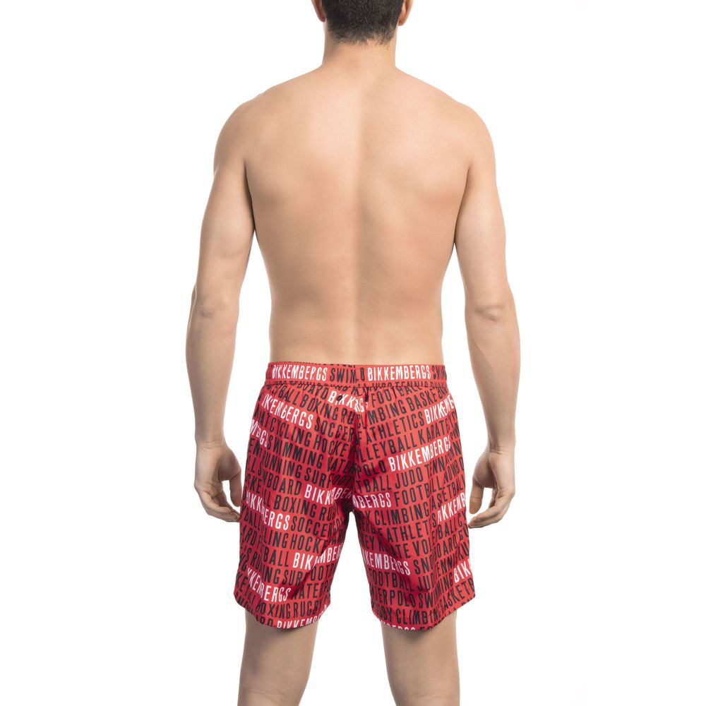 Red Polyester Swimwear - xl