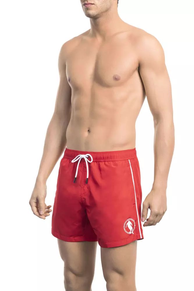 Red Polyester Swimwear - s