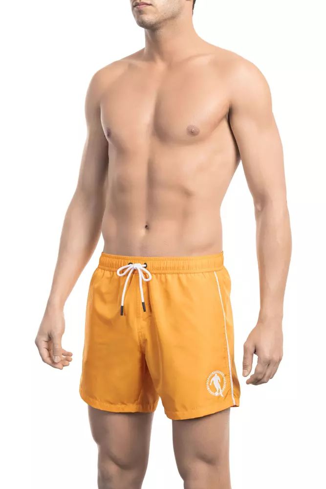 Orange Polyester Swimwear - xxl