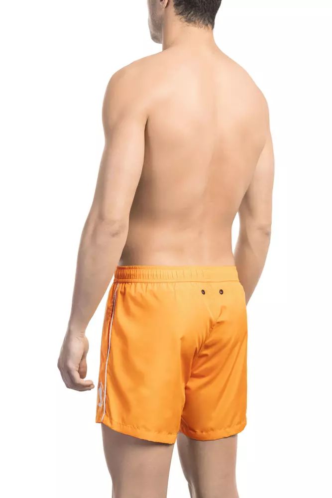 Orange Polyester Swimwear - xxl