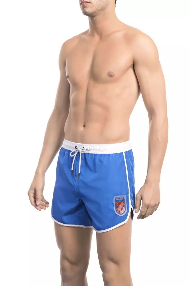 Blue Polyester Swimwear - xl