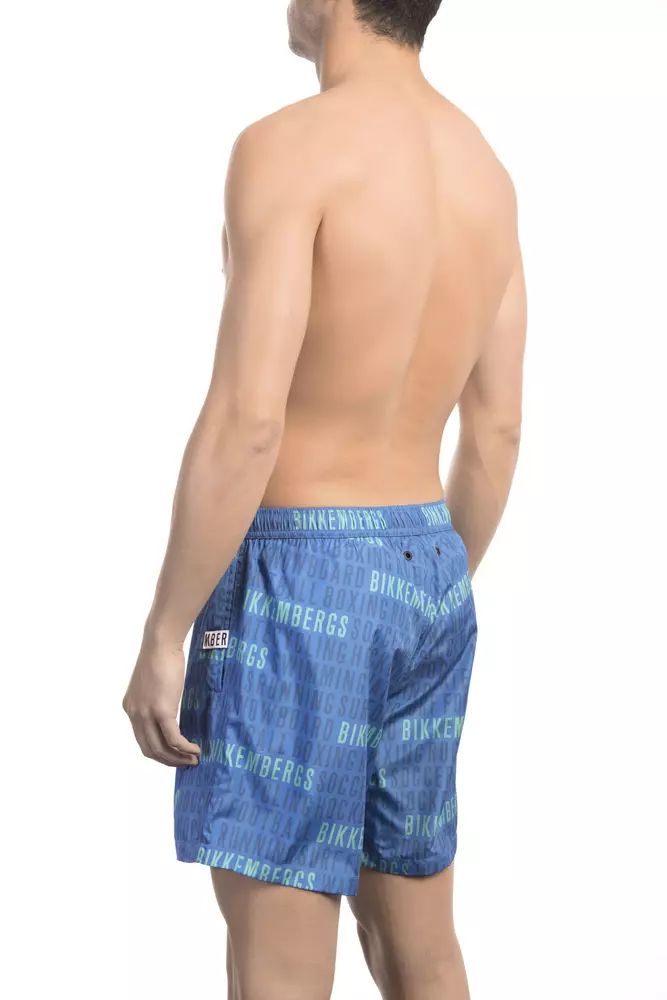 Blue Polyester Swimwear - m