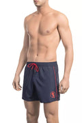 Blue Polyester Swimwear - xl