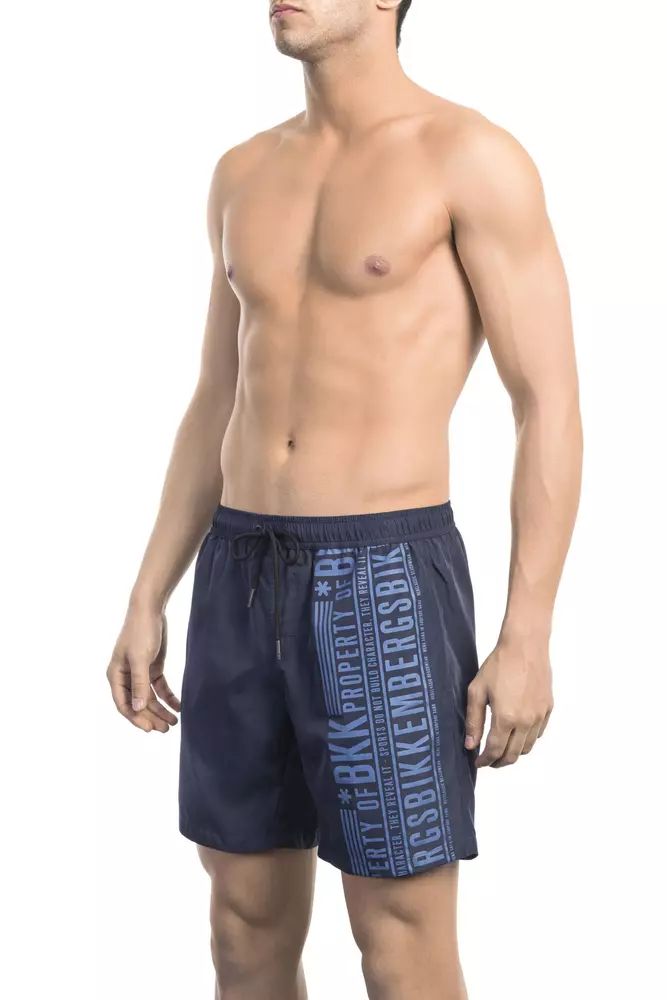 Blue Polyester Swimwear - m