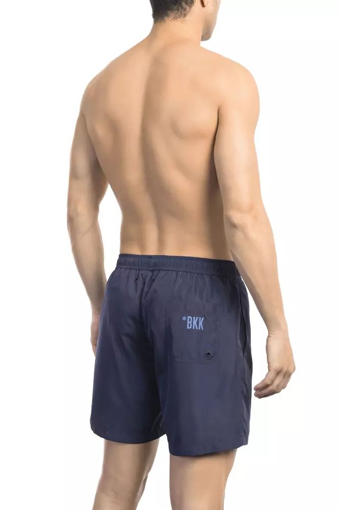 Blue Polyester Swimwear - xl