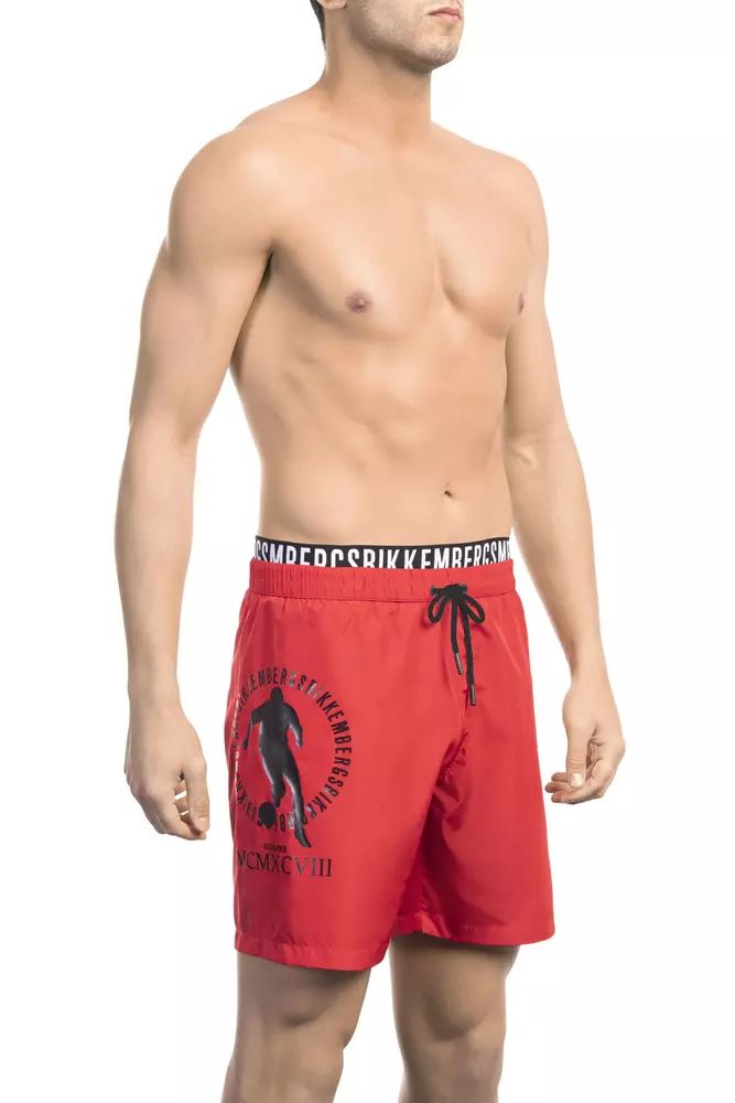 Red Polyester Swimwear - l